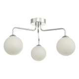 3 Light Semi-Flush Polished Chrome with Opal Glass (0183FEY035002)