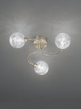 3 Light Flush Ceiling Fitting in Bronze (0194GYRFL23283)