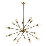 14 Light Ceiling Pendant in Old Gold (0194CENFL239814)