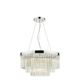 5 Light Pendant Polished Chrome Clear Glass (0183GIO0508)
