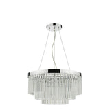 5 Light Pendant Polished Chrome Clear Glass (0183GIO0508)