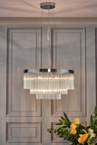 5 Light Pendant Polished Chrome Clear Glass (0183GIO0508)