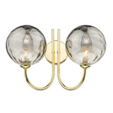 2 Light Wall Light Polished Gold with Mix & Match Glass Options (0183IJAR0935F)