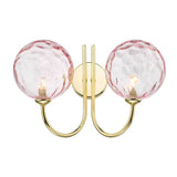 2 Light Wall Light Polished Gold with Mix & Match Glass Options (0183IJAR0935F)