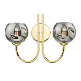2 Light Wall Light Polished Gold with Mix & Match Glass Options (0183IJAR0935F)