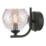 1 Light Wall Light Matt Black with Mix & Match Glass Options (0183CRA0722F)