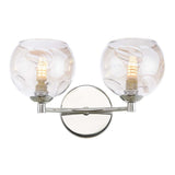 2 Light Wall Light Polished Chrome with Mix & Match Glass Options (0183IZZ0950F)