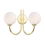 2 Light Wall Light Polished Gold with Mix & Match Glass Options (0183IJAR0935F)
