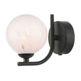 1 Light Wall Light Matt Black with Mix & Match Glass Options (0183CRA0722F)