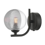 1 Light Wall Light Matt Black with Mix & Match Glass Options (0183CRA0722F)