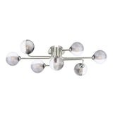 7 Light Semi Flush Polished Chrome with Mix & Match Glass Options (0183REY3450F)