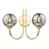 2 Light Wall Light Polished Gold with Mix & Match Glass Options (0183IJAR0935F)