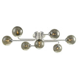 7 Light Semi Flush Polished Chrome with Mix & Match Glass Options (0183REY3450F)