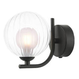1 Light Wall Light Matt Black with Mix & Match Glass Options (0183CRA0722F)