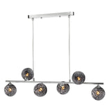 6 Light Bar Pendant Polished Chrome with Mix & Match Glass Options (0183SPI6450)