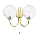 2 Light Wall Light Polished Gold with Mix & Match Glass Options (0183IJAR0935F)