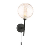 1 Light Wall Light Matt Black with Mix & Match Glass Options (0183COH0722F)