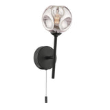 1 Light Wall Light Matt Black with Mix & Match Glass Options (0183COH0722F)