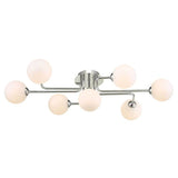 7 Light Semi Flush Polished Chrome with Mix & Match Glass Options (0183REY3450F)
