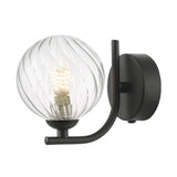 1 Light Wall Light Matt Black with Mix & Match Glass Options (0183CRA0722F)
