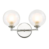 2 Light Wall Light Polished Chrome with Mix & Match Glass Options (0183IZZ0950F)
