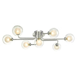 7 Light Semi Flush Polished Chrome with Mix & Match Glass Options (0183REY3450F)