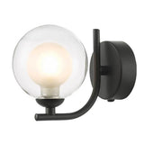 1 Light Wall Light Matt Black with Mix & Match Glass Options (0183CRA0722F)