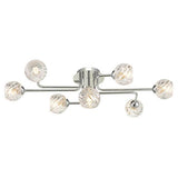 7 Light Semi Flush Polished Chrome with Mix & Match Glass Options (0183REY3450F)