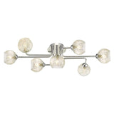 7 Light Semi Flush Polished Chrome with Mix & Match Glass Options (0183REY3450F)