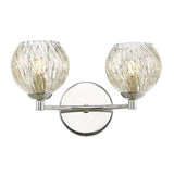 2 Light Wall Light Polished Chrome with Mix & Match Glass Options (0183IZZ0950F)