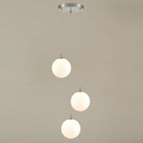 3 Light Cluster Satin Nickel with Opal glass (0194GALFL24533367)