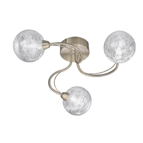 3 Light Flush Ceiling Fitting in Bronze (0194GYRFL23283)