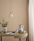 1 Light Pendant Antique Chrome with Scalloped Bell Glass Shade (0183HAD016111)