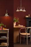 1 Light Tall Wall Light Natural Brass and Matt Cashmere/Taupe Metal Shade 18cm (0183HAD714006)
