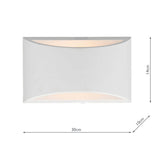 Plaster Wall Light (0183HOV072)