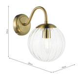 1 Wall Natural Brass and Glass (0183JOC0742)