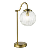 1 Light Table Lamp Natural Brass and Glass (0183JOC4242)