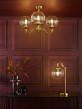 1 Light Table Lamp Natural Brass and Glass (0183JOC4242)