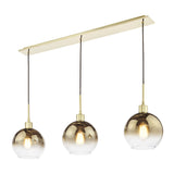 3 Light Bar Pendant Satin Gold and Gold Ombre Glass (0183LYC0335)