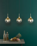3 Light Bar Pendant Satin Gold and Gold Ombre Glass (0183LYC0335)
