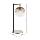 Table Lamp Satin Gold and Gold Ombre Glass (0183LYC4235)