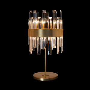 6 Light Table Lamp in Satin Gold (1476ZEN6ASG)