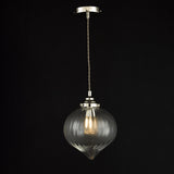 1 Light Pendant Polished Nickel and Glass (0183MYA0138)