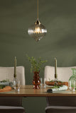 1 Light Antique Brass and Glass (0183MYA0175)