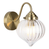 1 Light Wall Antique Brass and Glass (0183MYA0775)
