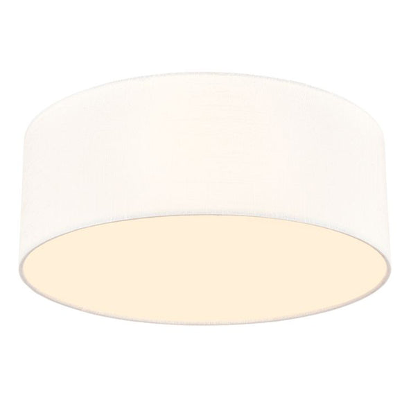 4 Light 400mm Flush Fitting with Cream Textured Shade (0194MELCF5810)
