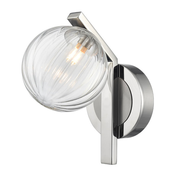 1 Light Bathroom Wall Bracket Satin Nickel IP44 (0194OCUWB400)