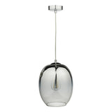 1 Light Pendant Silver Glass (0183PAT0132)