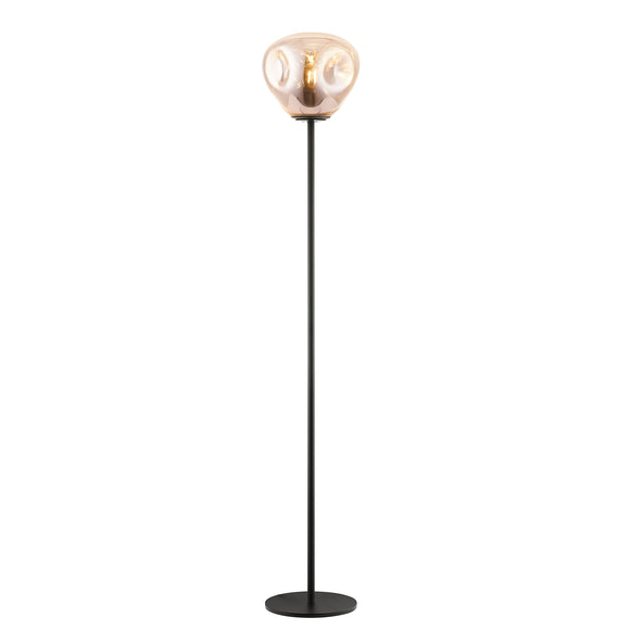 1 Light Floor Lamp Gold  (0268NINPG180801FLGBLK)
