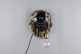 1 Light Lion Face Statement Wall Light  (1542LEOR26631702)